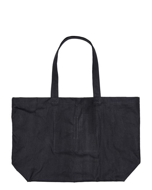 Rick Owens Black Temple Of Love Tote Bag for men