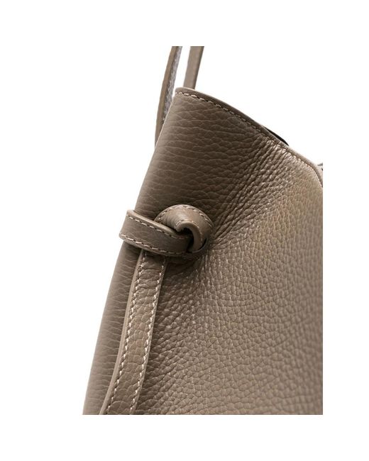 Yuzefi Gray Double-Handled Shoulder Bag