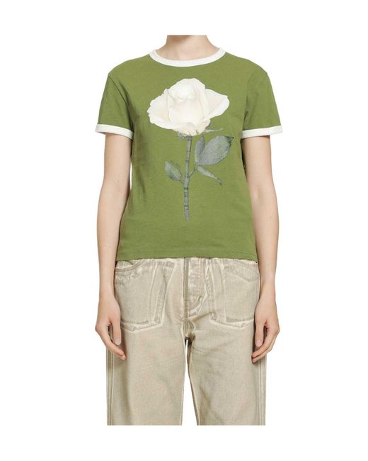Acne Green Short-Sleeved T-Shirt