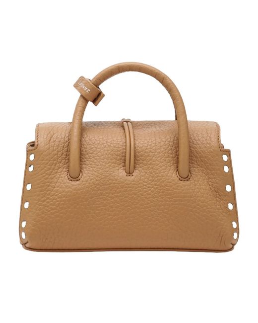 Zanellato Brown Top Handle Shoulder Bag