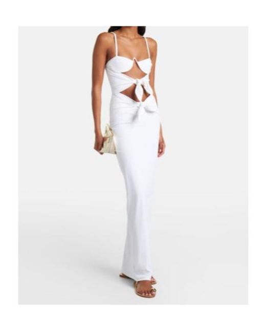 Christopher Esber White Porto Cutout Maxi Dress