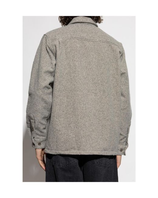 Samsøe & Samsøe Gray Samsøe Samsøe Sadamon Jj Overshirt for men