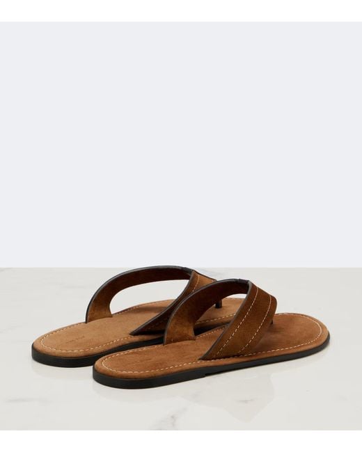 The Row Brown Beach Flip-Flops
