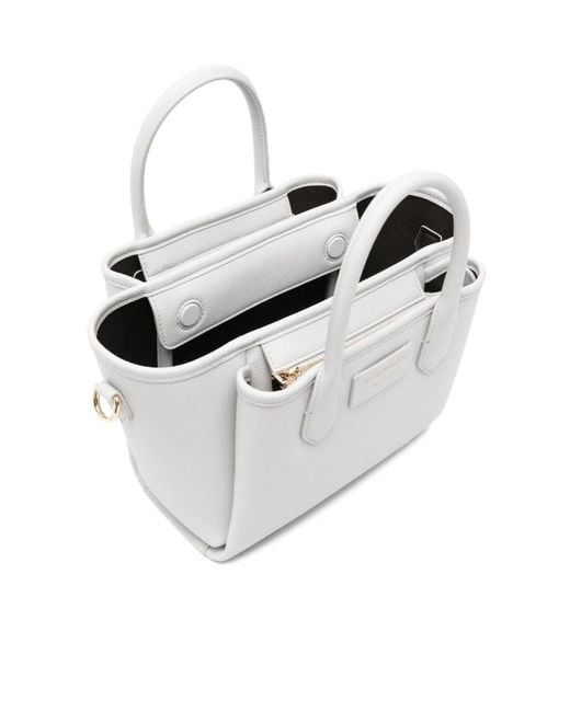 Emporio Armani White Small Shopping Bag