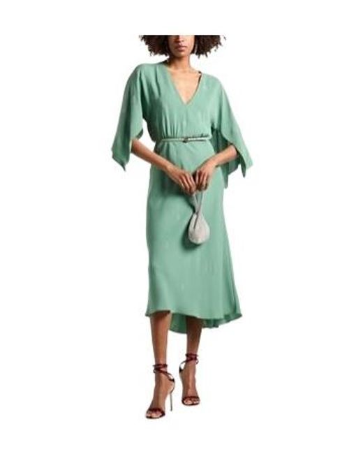 Max Mara Green Midi Dress Triacetate, Polyester
