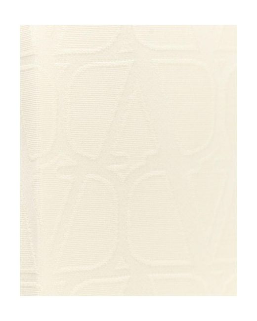 Valentino Natural Toile Iconographe Jacquard High-Waisted Trousers