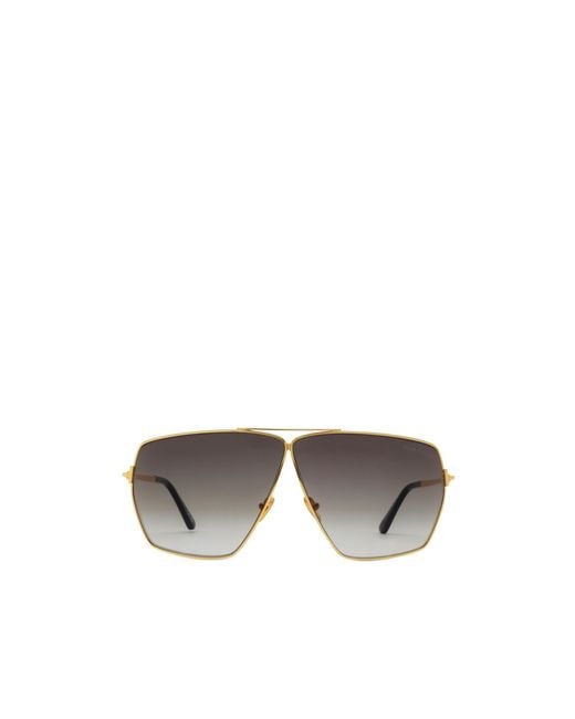 Tom Ford Metallic Logo Sunglasses for men