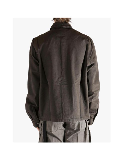 Rick Owens Gray Zipped Jacket for men