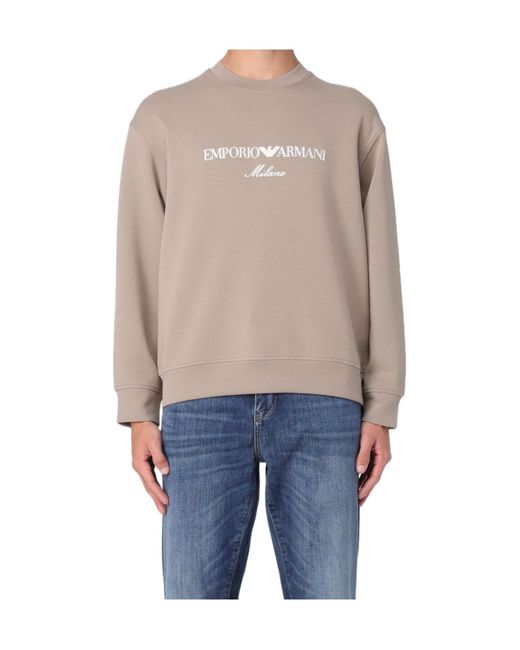 Emporio Armani Blue Long Sleeve Sweatshirt for men