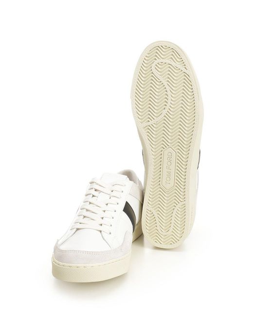 Tom Ford White 'Blake' Sneakers for men