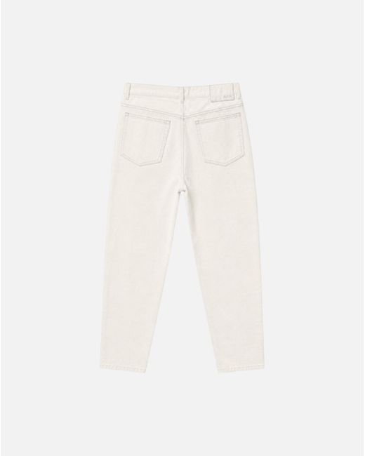 A.P.C. White Straight-Leg Five-Pocket Jeans for men