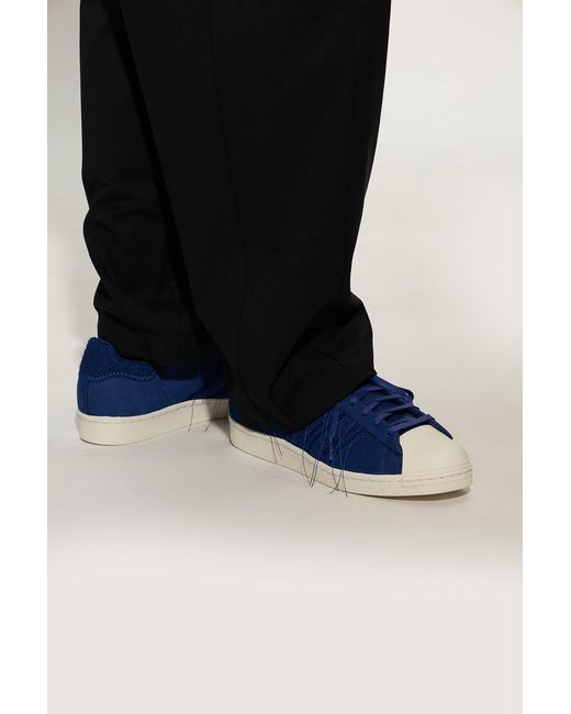 Y-3 Blue Superstar Low-Top Sneakers for men