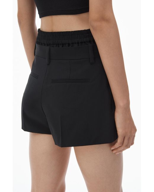 Alexander Wang Black Boxers-Inserted Shorts