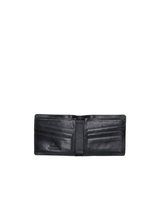 Vivienne Westwood Blue Bi Fold Square Wallet for men