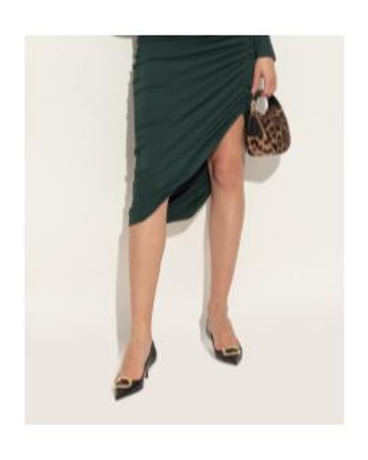 Ferragamo Black 40Mm Gancini Pointed-Toe Pumps