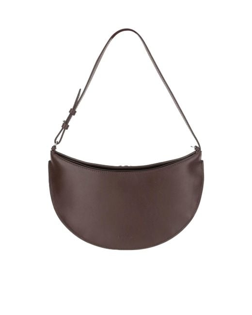 Jacquemus Brown Logo Embossed Shoulder Bag