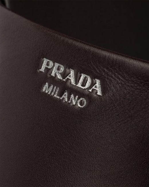 Prada Brown Open-Toe Slides for men