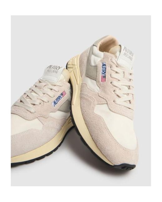Autry White Reelwind Low-Cut Sneakers