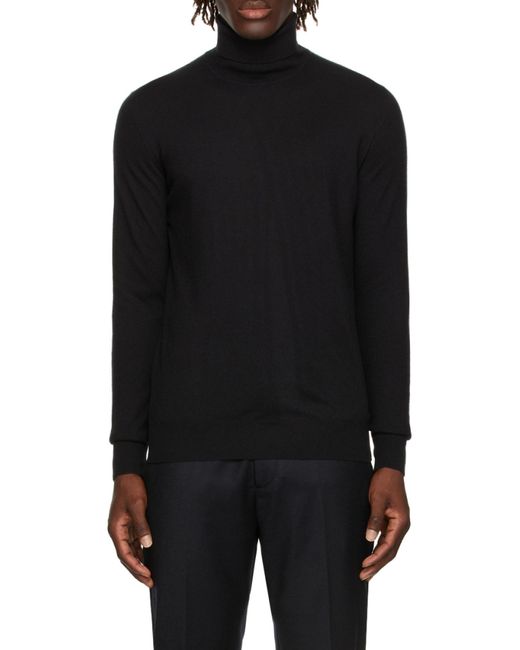 Loro Piana Black Cashmere Jumper for men