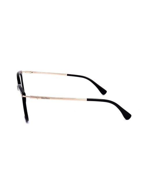 Max Mara Black Square Frame Glasses
