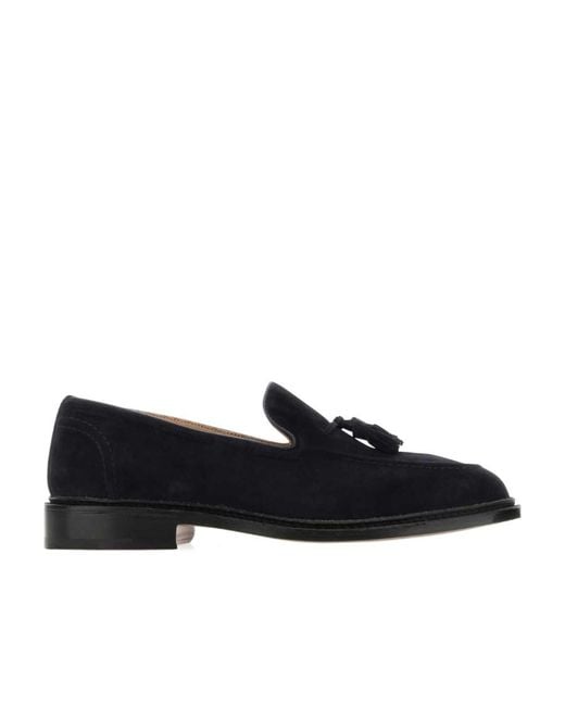 Tricker's Black Tricker's Elton Tassel Loafers for men