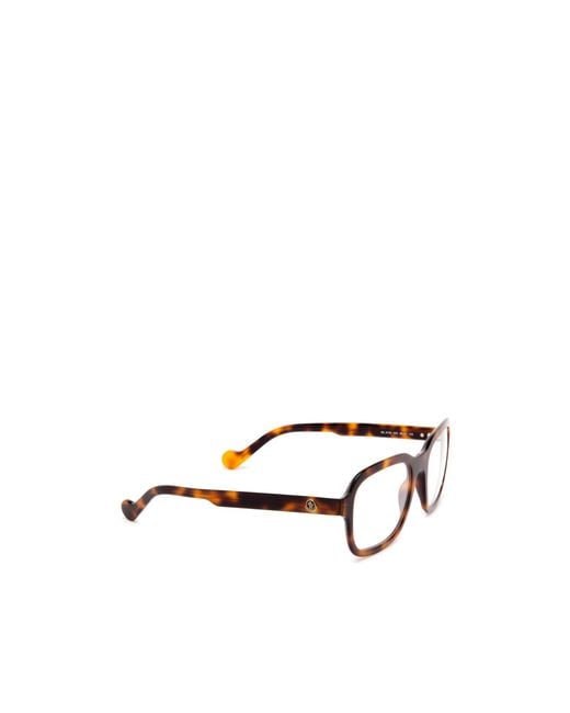 Moncler White Eyewear Square Frame Glasses for men