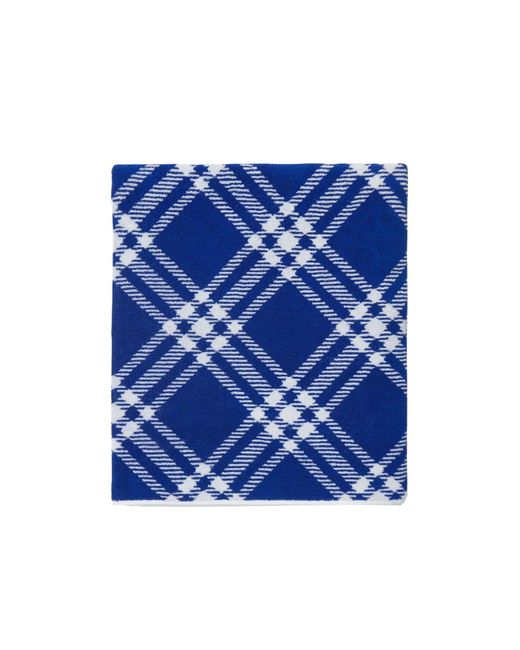 Burberry Blue Check Cotton Towel