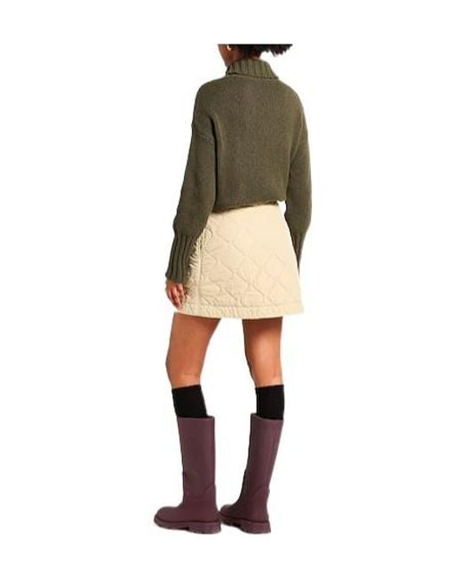 Burberry Natural Slim-Fit A-Line Skirt
