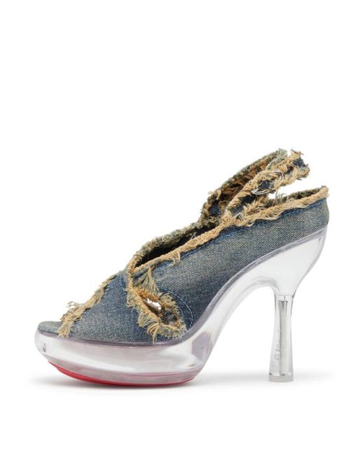 DIESEL Blue 120Mm D-Lake Platform Sdl Sandals