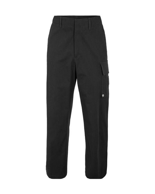 Fendi Black Casual Cargo Pants for men