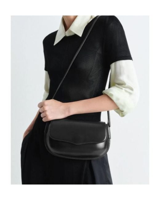 Lemaire White Belly Leather Shoulder Bag