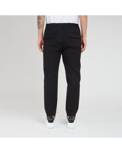 Moncler Black Drawstring Trousers for men