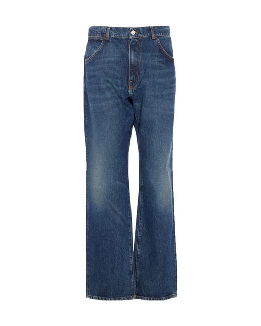 AMISH Blue Belt Loop Jeans for men
