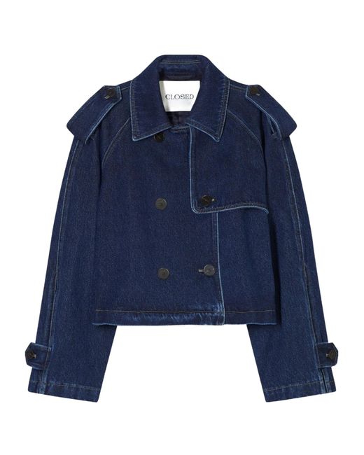 Closed Blue Denim Cropped Jacket