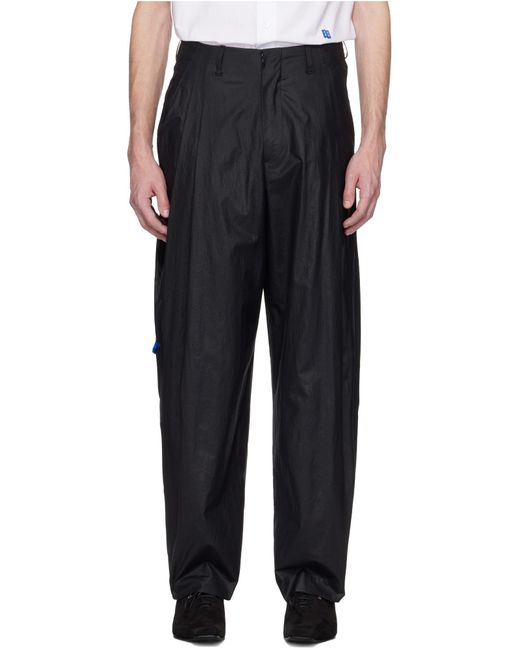 Adererror Black Belt Loops Slacks for men