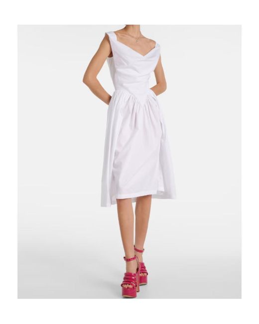 Vivienne Westwood White Sunday Cotton Corset Dress