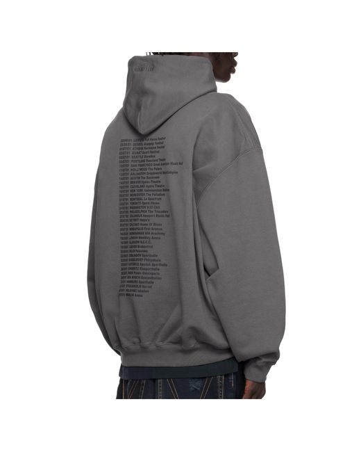 Vetements Gray Graphic-Print Long-Sleeve Hoodie for men