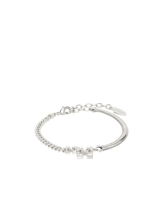 Off-White c/o Virgil Abloh White Double-Arrow Bracelet for men