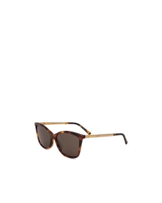 Jimmy Choo Multicolor Geometric Frame Sunglasses