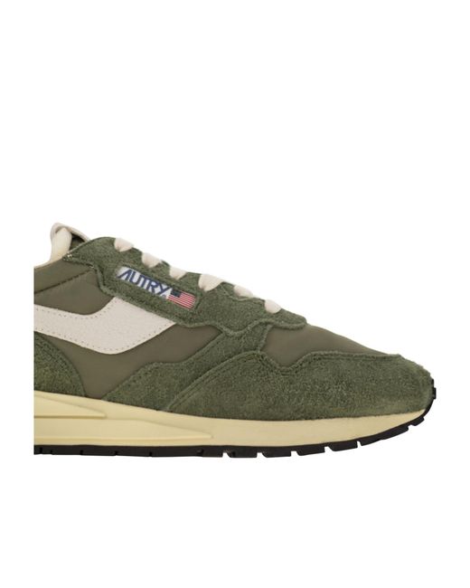 Autry Green Reelwind Low-Top Sneakers for men