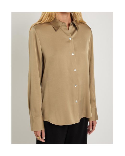 Vince Natural Stretch Silk-Blend Shirt