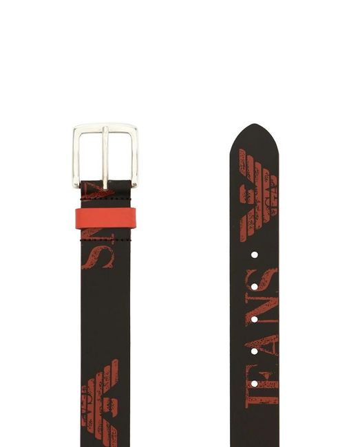 Armani Jeans Multicolor Logo Belt for men