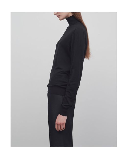 The Row Black Heva Sweater