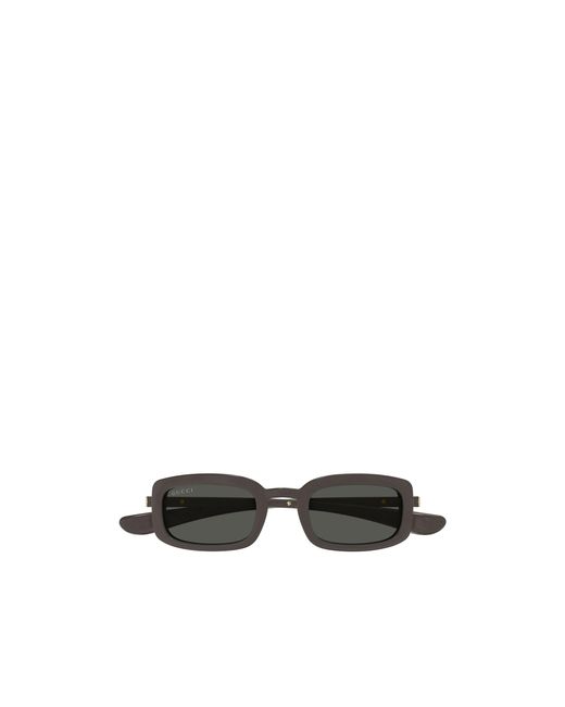 Gucci White Eyewear Rectangle Frame Sunglasses for men