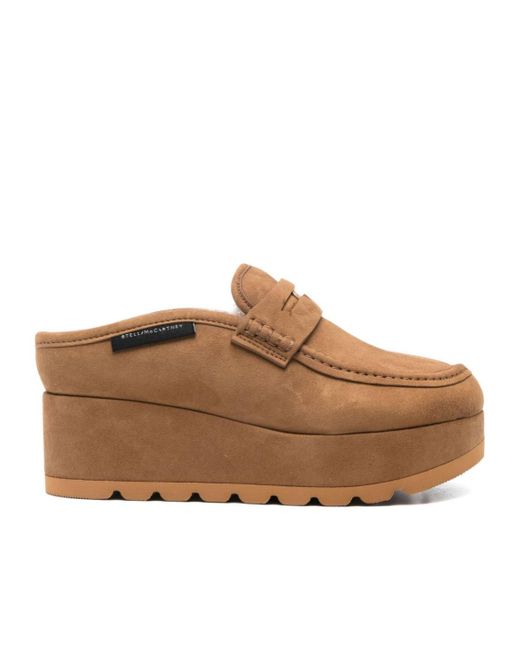 Stella McCartney Natural Platform Wedge Heels