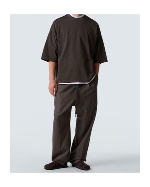 Fear Of God Gray Virgin Wool Straight Pants for men