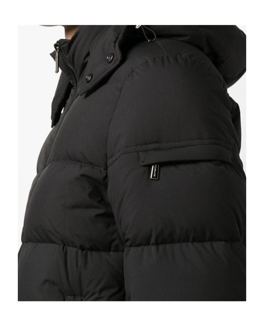 Moorer Black Long-Sleeved Down Jacket for men