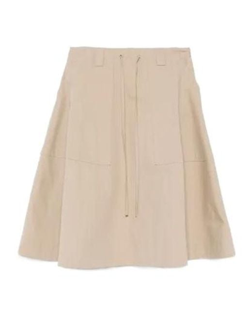 Moschino Natural A-Line Midi Skirt