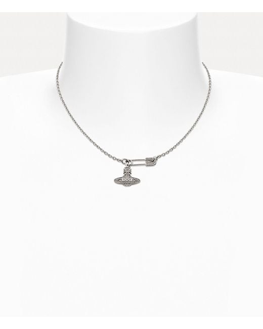 Vivienne Westwood Metallic Lucrece Orb Pendant Necklace