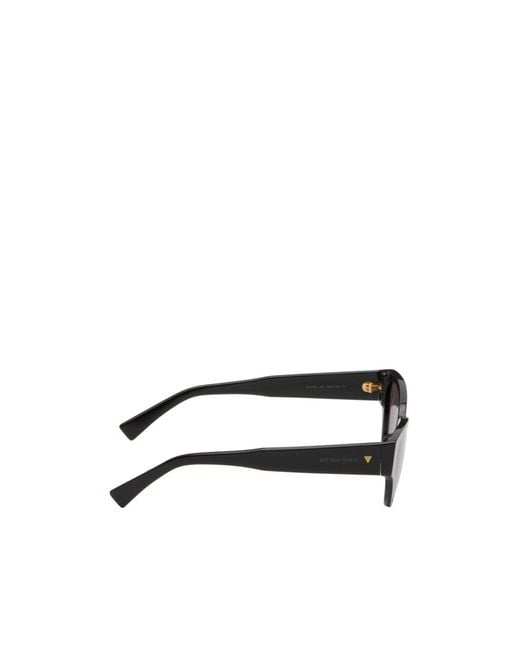 Bottega Veneta White Eyewear Cat Eye Frame Sunglasses